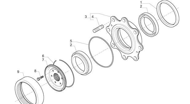 Carraro Axle Drawing for 148619, page 8