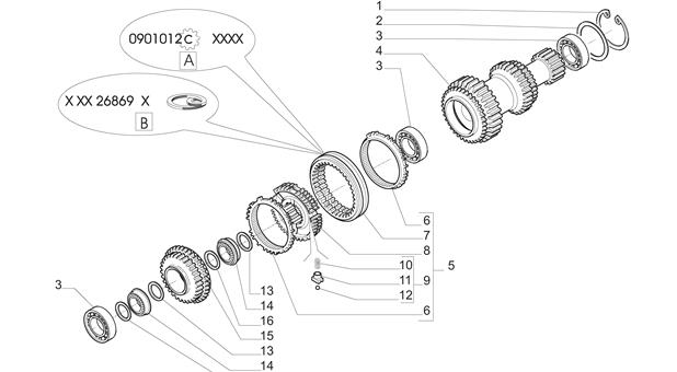 Carraro Axle Drawing for 149565, page 13