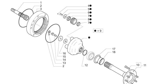 Carraro Axle Drawing for 149567, page 25