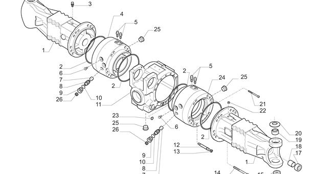 Carraro Axle Drawing for 149663, page 3