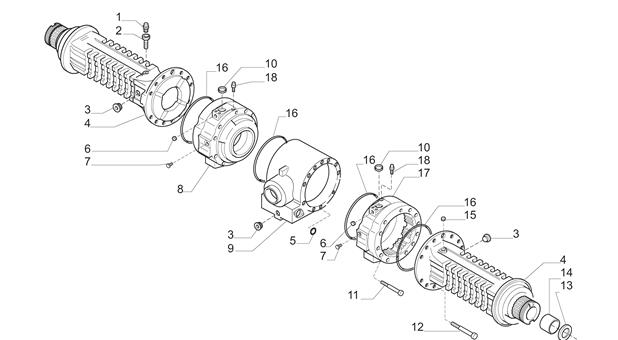 Carraro Axle Drawing for 641370, page 3