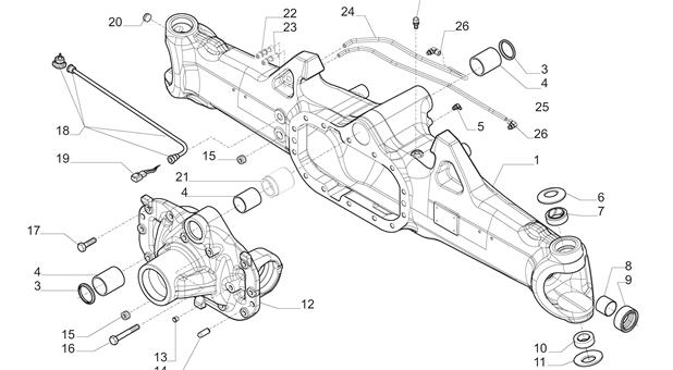 Carraro Axle Drawing for 641373, page 3