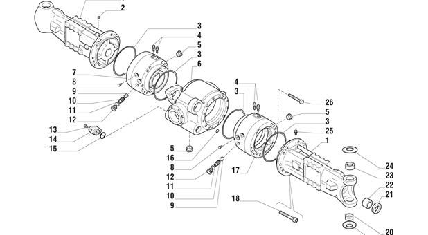 Carraro Axle Drawing for 641550, page 3