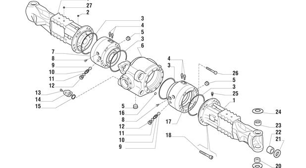 Carraro Axle Drawing for 641551, page 3