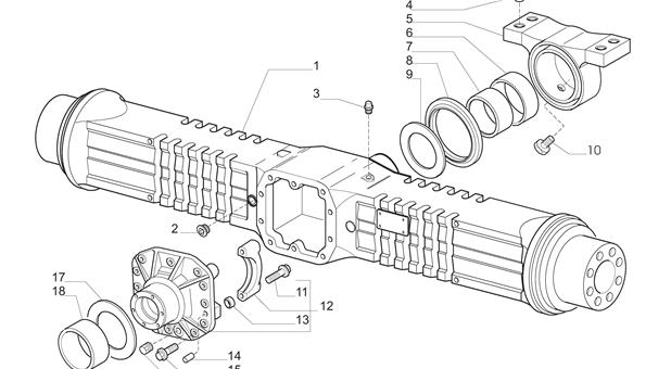 Carraro Axle Drawing for 641970, page 3