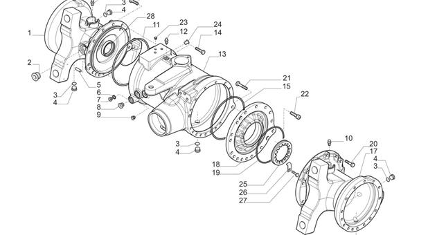 Carraro Axle Drawing for 149100, page 3