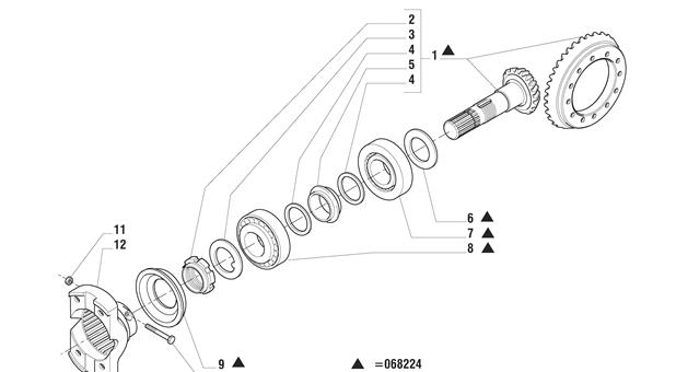 Carraro Axle Drawing for 068224, page 2