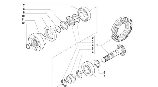 Carraro Axle Drawing for 132400, page 7