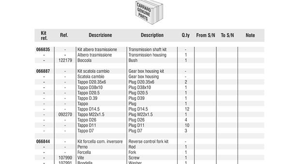 Carraro Axle Drawing for 141472, page 23