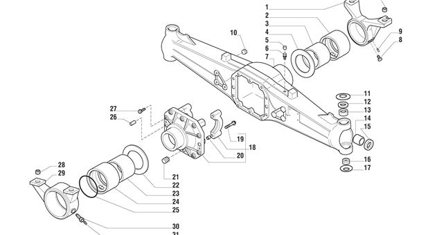 Carraro Axle Drawing for 143800, page 3