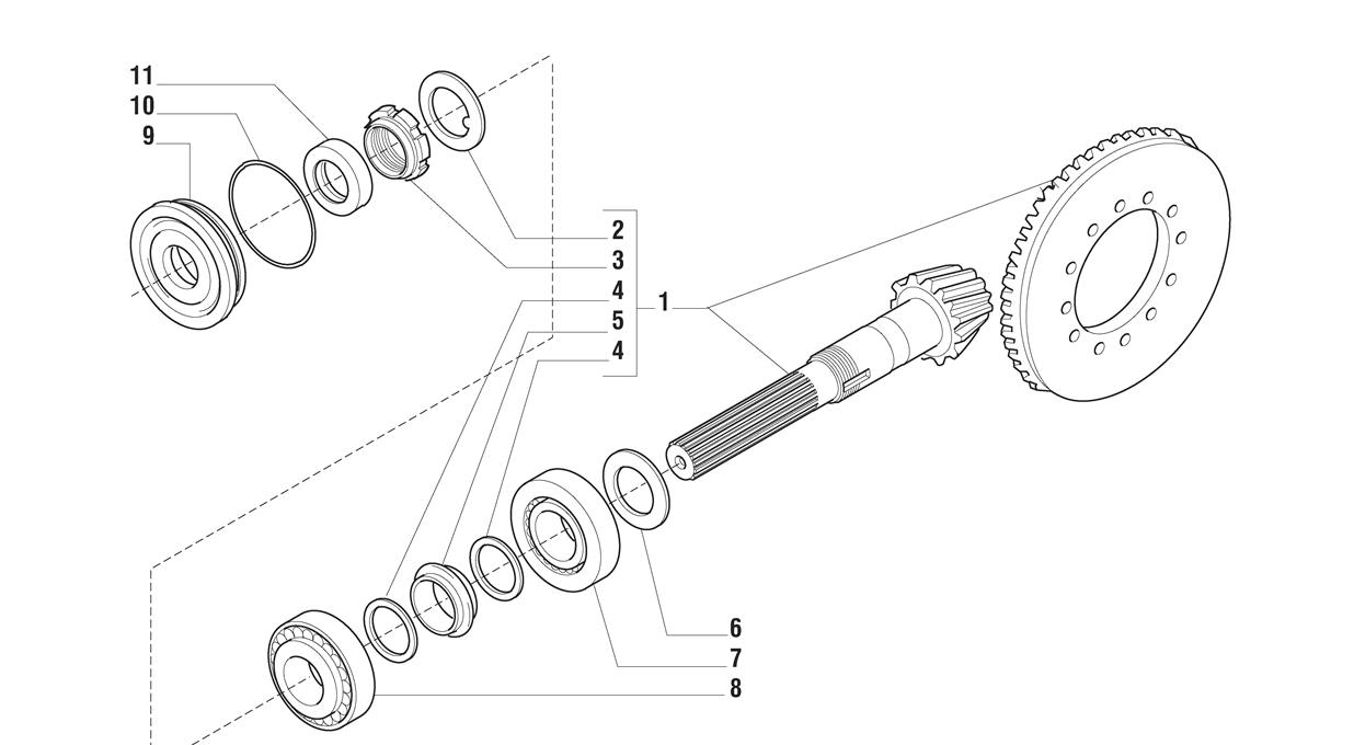 Carraro Axle Details. HES Tractec