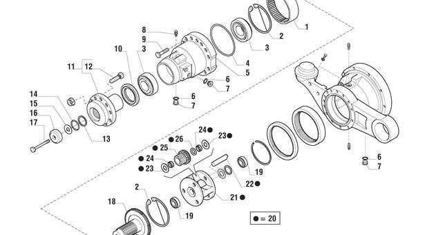 Carraro Axle Drawing for 144653, page 3