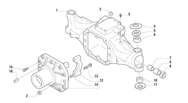 Carraro Axle Drawing for 132400, page 3