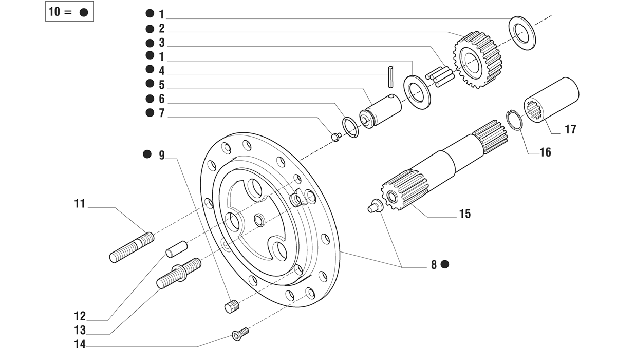 Carraro Axle Details. HES Tractec