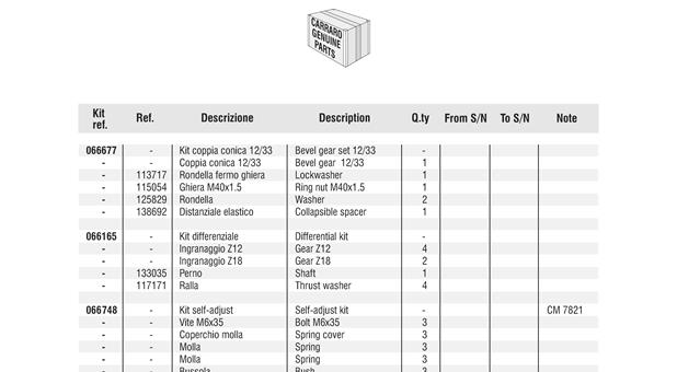 Carraro Axle Drawing for 140215, page 13