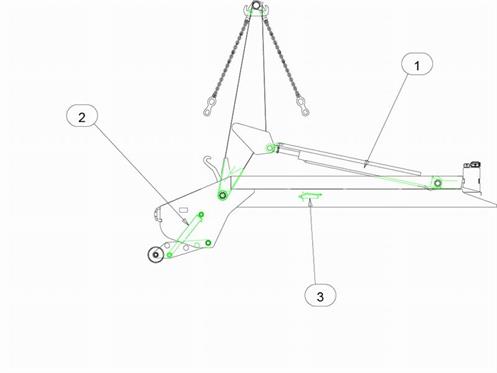 Drawing for Telehoist Skiploader CH18 Seal Kits