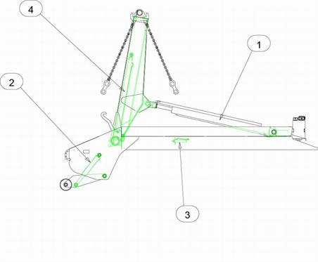 Drawing for Telehoist Skiploader CH18PR Ram Seal Kits