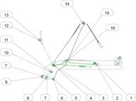 Drawing for MacLift Skiploader model EASILIFT 50 Pins And Bushes