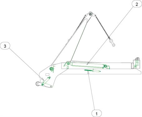 Drawing for MacLift Skiploader EASILIFT 50 Ram Seal Kits