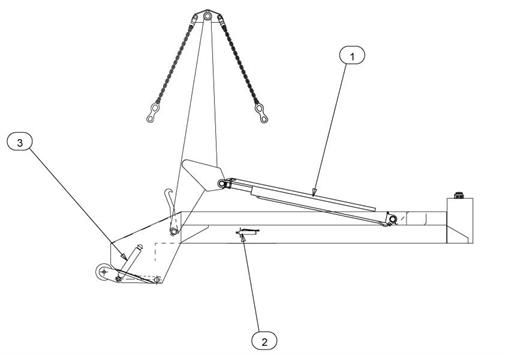 Drawing for Telehoist Skiploader CH503A-1 Ram Seal Kits