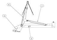 Drawing for Telehoist Skiploader model POWER REACH CH503A-1 Ram Seal Kits