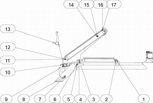 Drawing for Telehoist Skiploader CH8PR Pins And Bushes