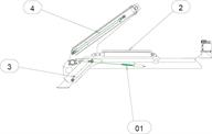 Drawing for MacLift Skiploader model MiniReach Seal Kits