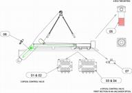 Drawing for MacLift Skiploader model LEADER Hydraulics