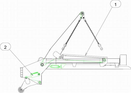 Drawing for MacLift Skiploader 16-19SA SA Seal Kits