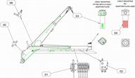 Drawing for MacLift Skiploader model COMPACT Hydraulics