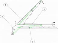 Drawing for MacLift Skiploader model COMPACT Seal Kits