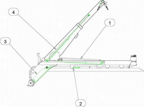 Drawing for MacLift Skiploader COMPACT Seal Kits