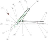 Drawing for MacLift Skiploader model LEADER MAXI REACH Pins And Bushes