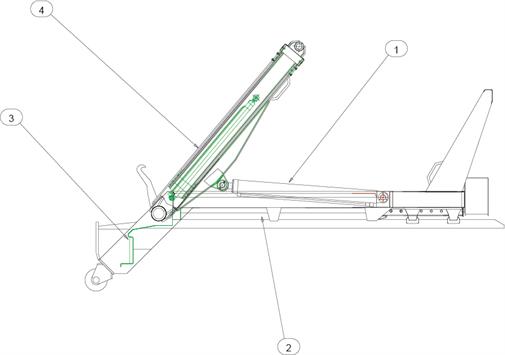 Drawing for MacLift Skiploader LEADER MAXI REACH Seal Kits