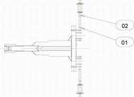 Drawing for Telehoist Hookloader model TL16 Tip Frame Pins And Bearings