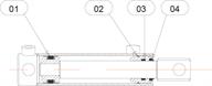 Drawing for Telehoist Hookloader model TL16 Clamp Ram Seals