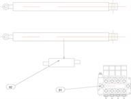 Drawing for Telehoist Hookloader model TL16 Main Rams Circuit Valves