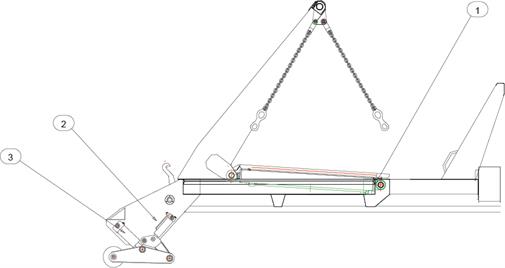 Drawing for MacLift Skiploader 16/19DA Seal Kits