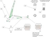 Drawing for MacLift Skiploader model EASILIFT MAXIREACH Hydraulics