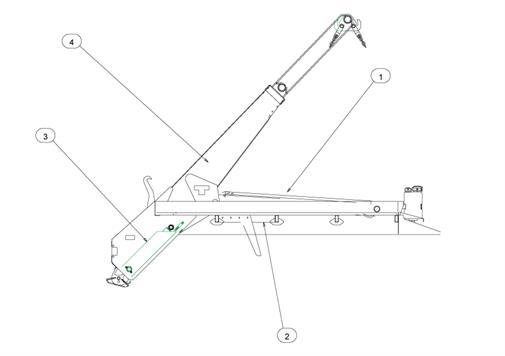 Drawing for Telehoist Skiploader CH18prS Seal Kits