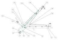 Drawing for Telehoist Skiploader model CH18prS Pins and Bearings